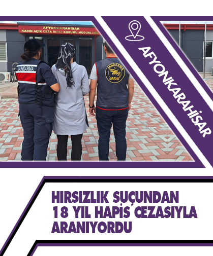 Hırsızlık suçundan 18 yıl hapis cezasıyla aranıyordu